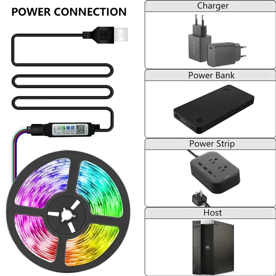 LED pásková světla Bluetooth WIFI adaptér