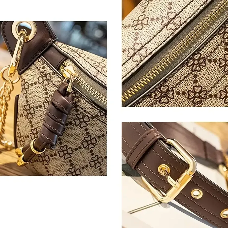 Geo Pattern Fanny Pack, elegantní přední taška na zip Univerzální taška na hrudník