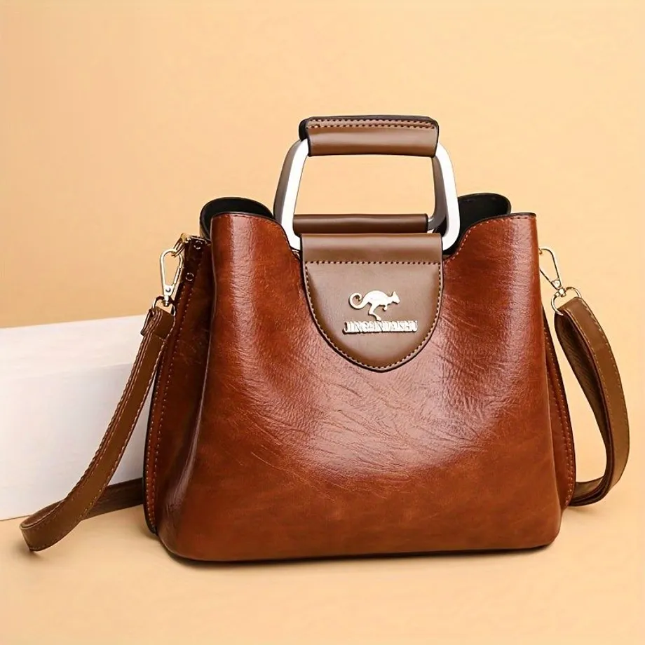 Dámská kabelka v retro stylu - stylová crossbody taška z PU kůže