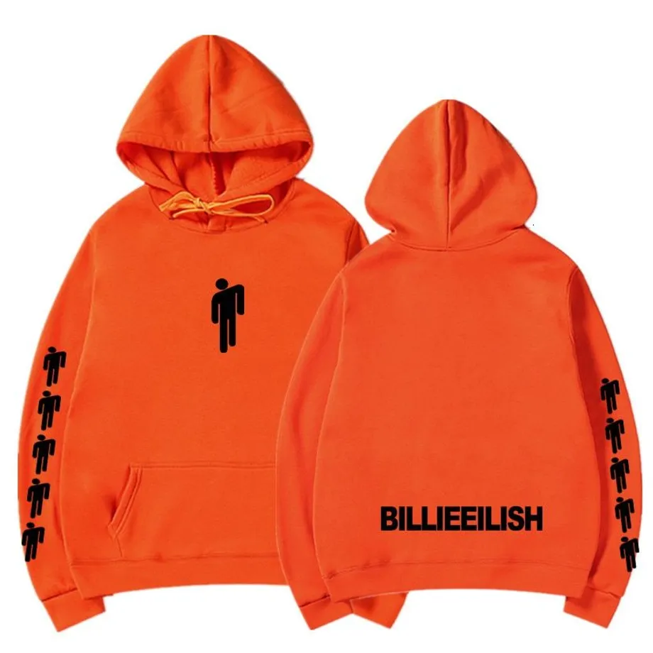 Unisex mikina Billie Eilish orange-84 m