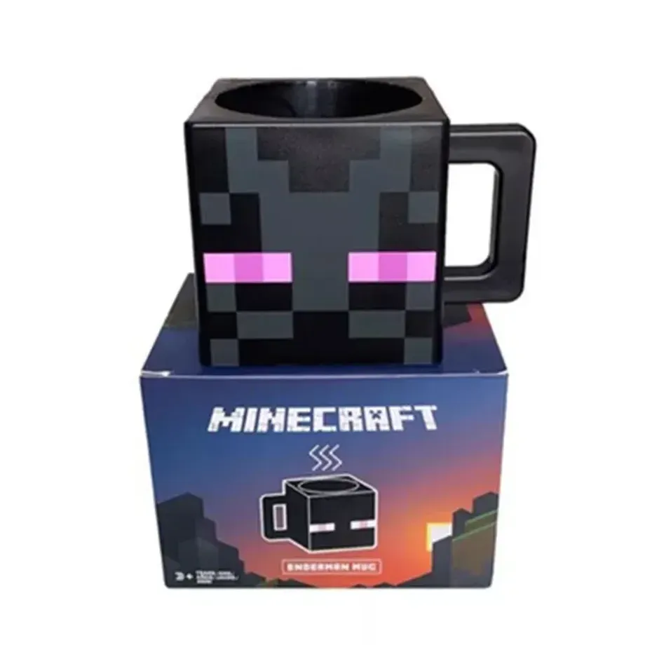 Dětský plastový hrnek na pití s uchem v motivech oblíbeného Minecraft