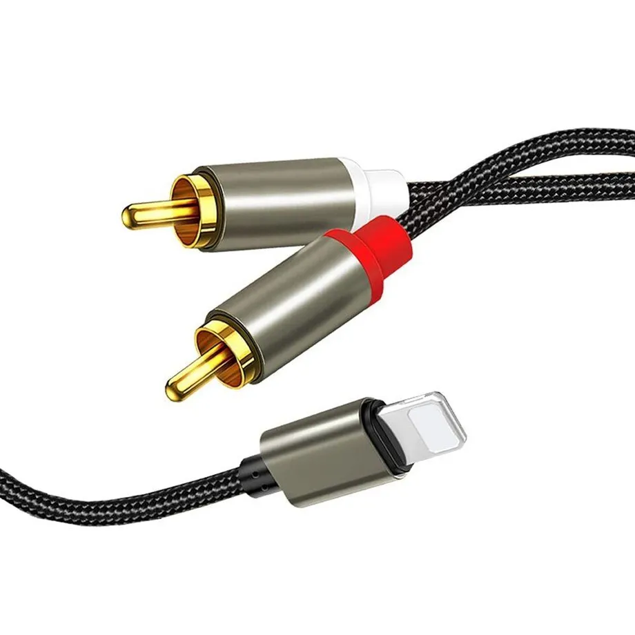 Propojovací audio 2RCA kabel na iPhone