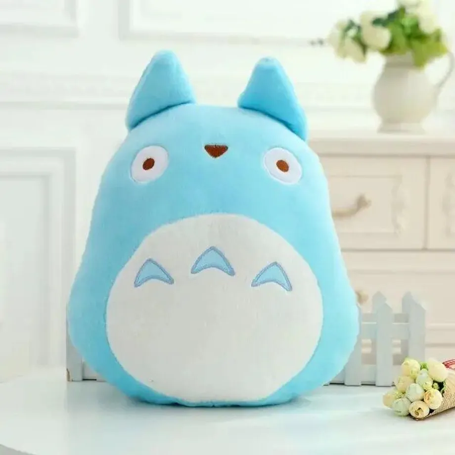 Roztomilý plyšový polštářek Totoro - japonská anime figurka - měkký plyšový polštář