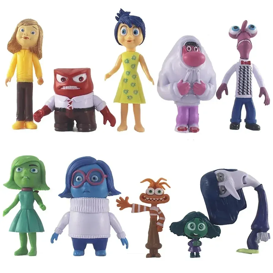 Sada figurek Inside Out 2 s postavami Joy, Sadness a dalšími pro děti