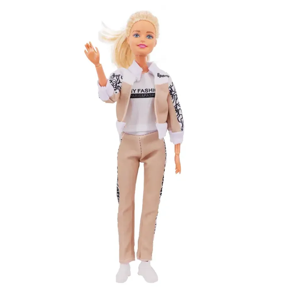 Sportovní a stylové módní šaty pro panenky Barbie