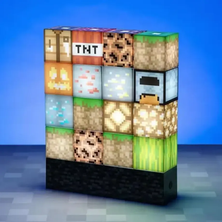 Herní noční světlo Minecraft pro děti a dospělé - LED stolní lampa