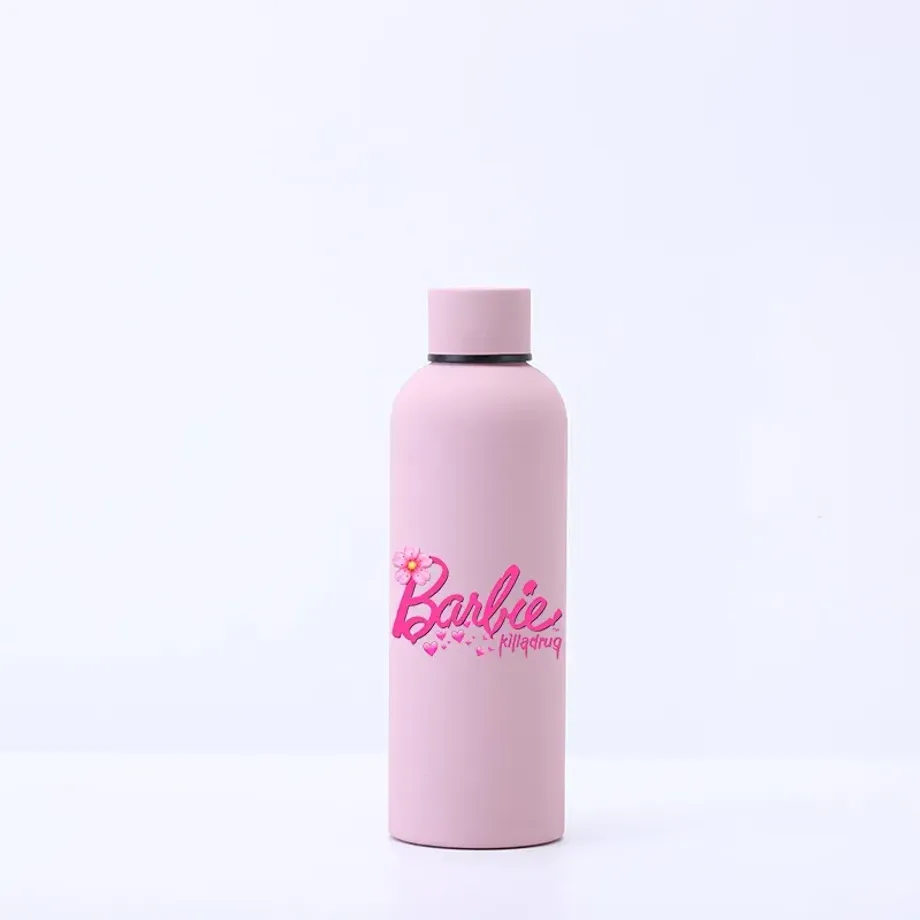 Univerzální trendy láhev na vodu s motivem Barbie 500 ml