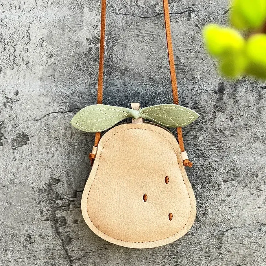 Dětská mini crossbody kabelka s motivem dýně / hrušky / berušky