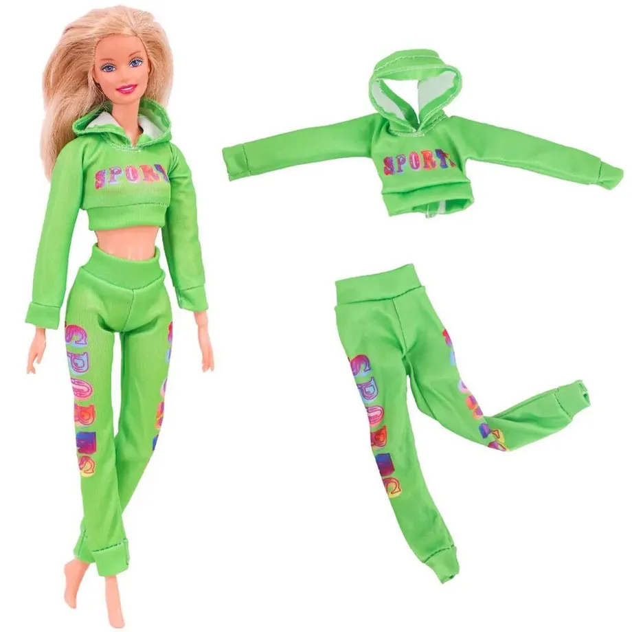 Sportovní a stylové módní šaty pro panenky Barbie