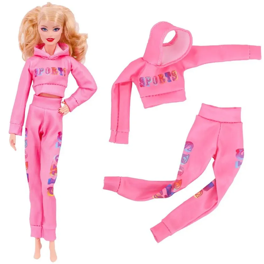 Sportovní a stylové módní šaty pro panenky Barbie