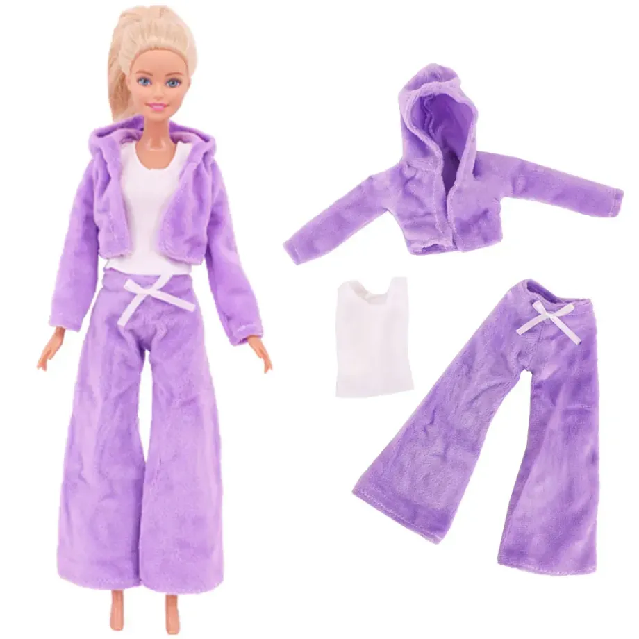 Sportovní a stylové módní šaty pro panenky Barbie