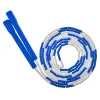 Long handle bamboo rope skipping Blue * 2.8m [soft beads]]