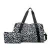 Leopard Print With Cosmetic Bag