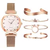 5pcs-rose-gold-watch