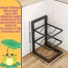 Three-layer Black Pot Rack Model (extra Thick And Stable)