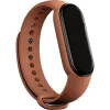 silikonovy-reminek-pro-xiaomi-mi-band-5-6-t863-hneda