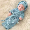 30cm Light Blue Nightgown Three-piece Set Q10-007C