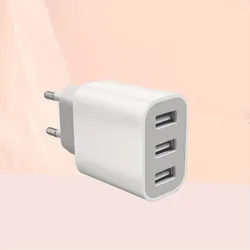 Polehlivá 3-portová rychlonabíječka USB pro stěnu, adaptér