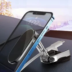 Skládací magnetický držák na mobilní telefon s pevným magnetem pro auto