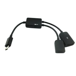 Mikro USB hub 2 porty Micro USB / USB