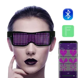 Magické LED party světelné Bluetooth brýle