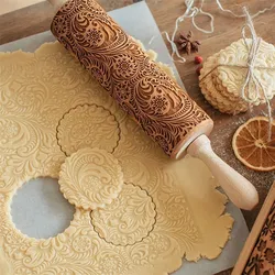 Reliéfní váleček na těsto Cookie Dough Rolling Pin