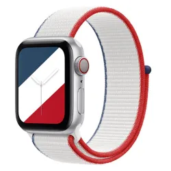 Nylonový řemínek pro Apple Watch s vlajkou Francie 42 mm / 44 mm / 45 mm