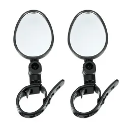 2ks MTB Bicycle Rear View Mirror Nastavitelný čirý zpětný pohled Reflektor Bike Handlebar Elektrický skútr Příslušenství pro jízdní kola