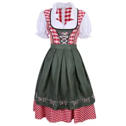 Dámský cosplay kostým německého Oktoberfestu Dirndl Dress Beer Maid