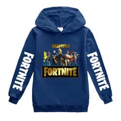 Dětská mikina s kapucí a potiskem na rukávech a hrudníku Fortnite