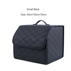 Auto Trunk Organizer Box Velká kapacita Auto Multiuse Tools Storage Bag Stowing Tidying Leather Folding For Emergency Storage Box