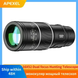 Výkonný monokulární dalekohled 16x52 s dlouhým dosahem HD Spotting Scope Super Zoom Monocular Optical sight For Camping Fishing